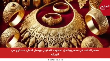 سعر الذهب في مصر يواصل صعوده الجنوني ويصل لأعلى مستوى في تاريخه